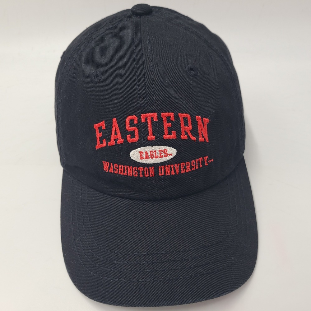 Eastern Washington University Eagles Hat Adjustable Ouray Black Red NCAA EWU Men